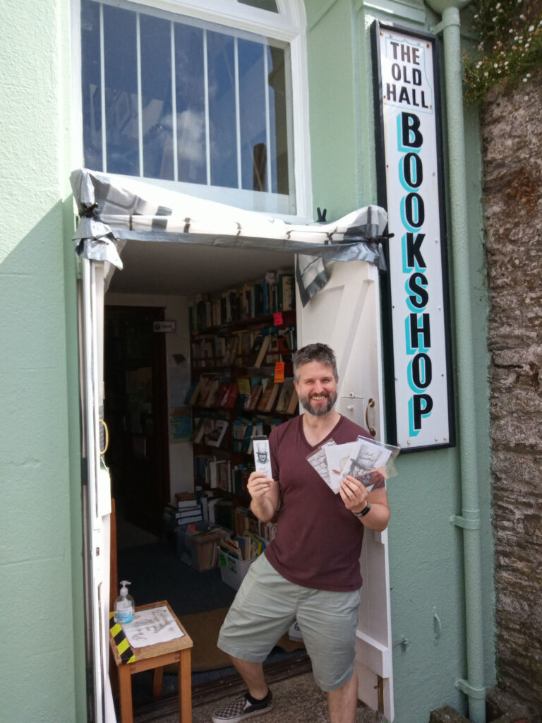 The Old Bookshop in Looe - doorway 