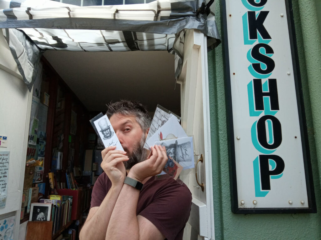 The Old Bookshop in Looe peek-a-boo