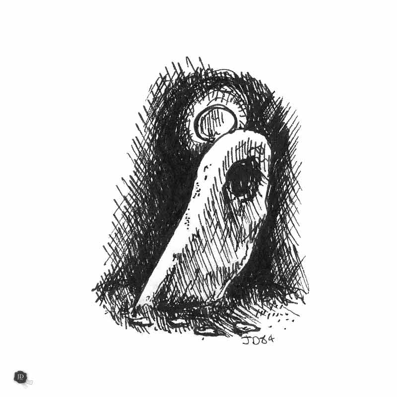 Orkney moonstone pensketch
