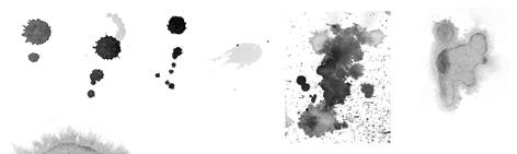 Ink splats